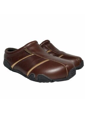 BITE Ramble On Men’s Comfort Clogs Mules Brown Leather US 7 EUR 39
